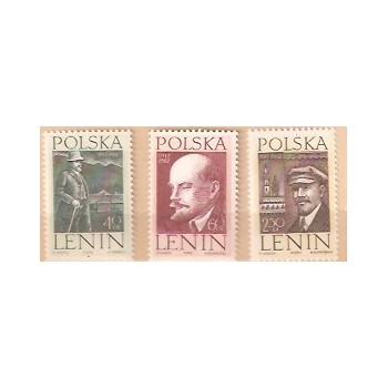 1161-1163 50. rocznica pobytu Lenina w Polsce